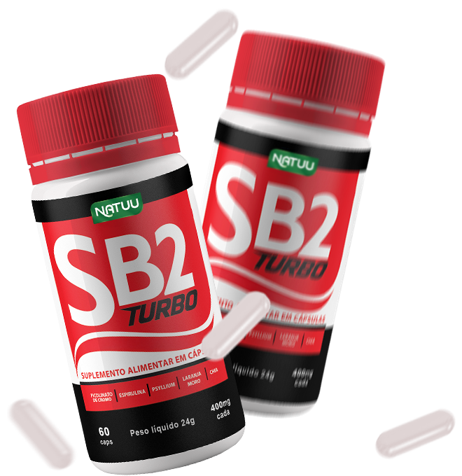 Pote de SB2 Turbo com cápsulas