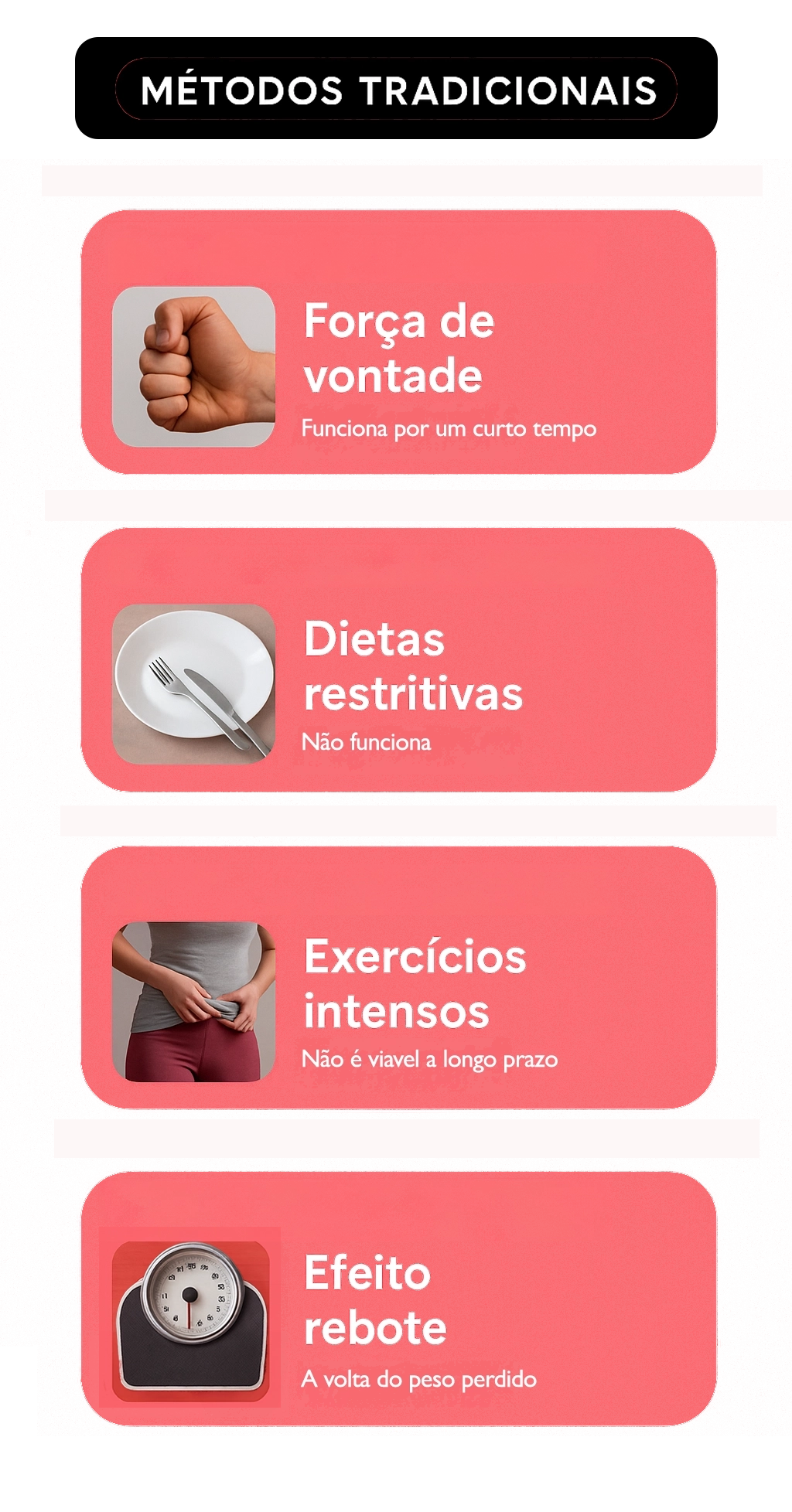 Métodos tradicionais de emagrecimento